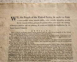 Un exemplaire original de la Constitution américaine de 1787 a été vendu, à New York pour 43,2 millions de dollars