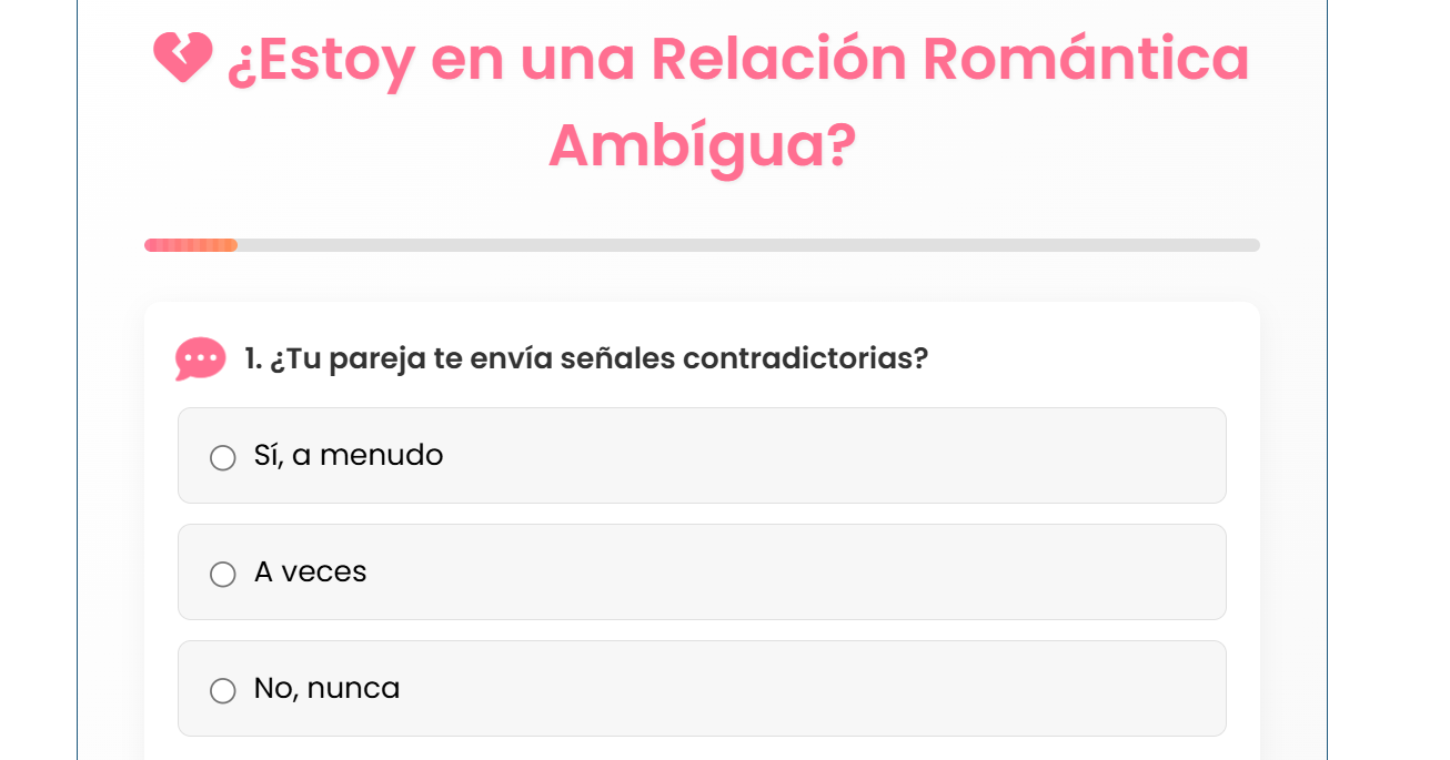 Test interactivo sobre relaciones ambiguas