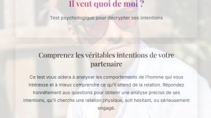 Test psychologique : analysez ses comportements et obtenez des éclaircissements sur ses sentiments.