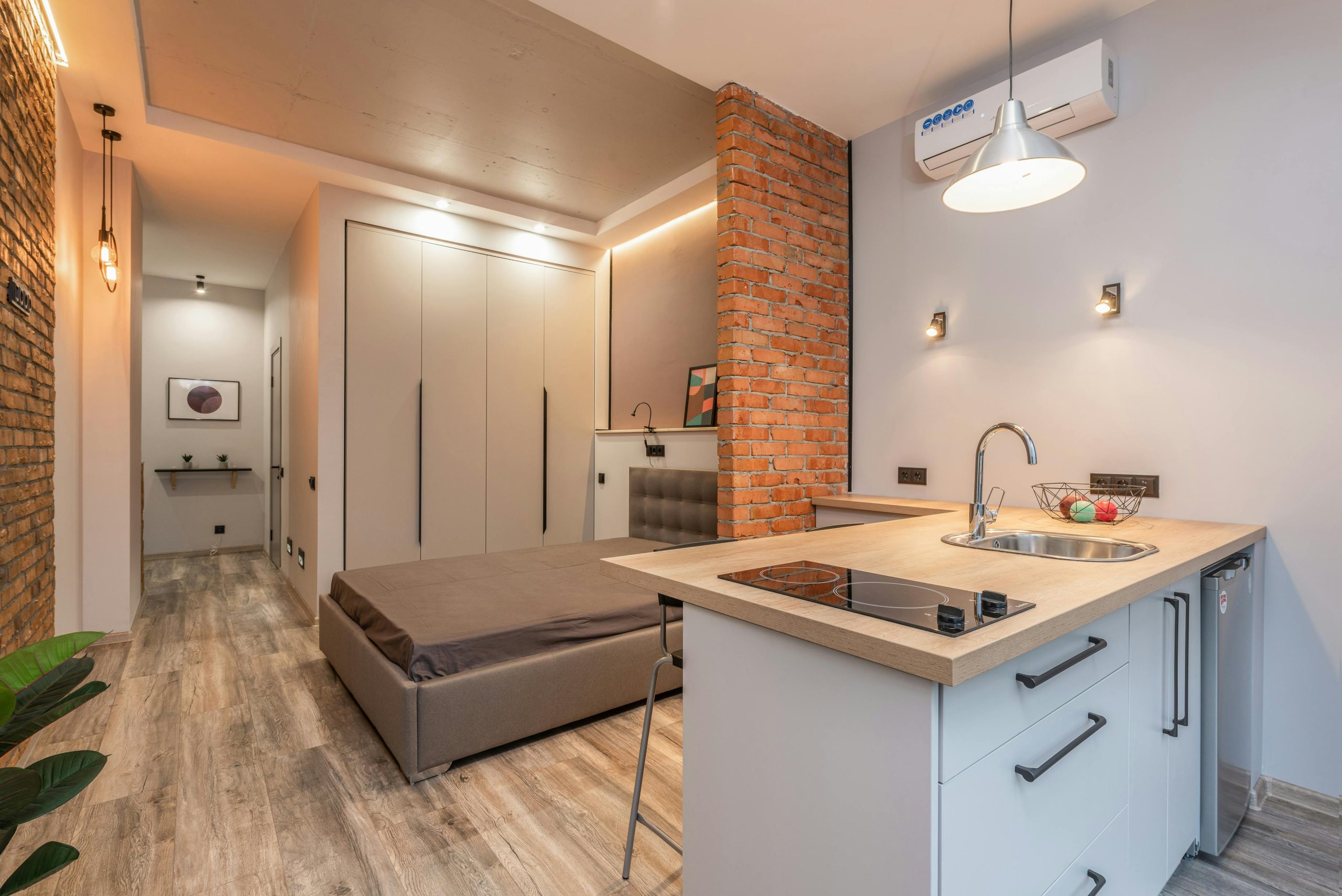 Aménagement studio petit espace 25m2